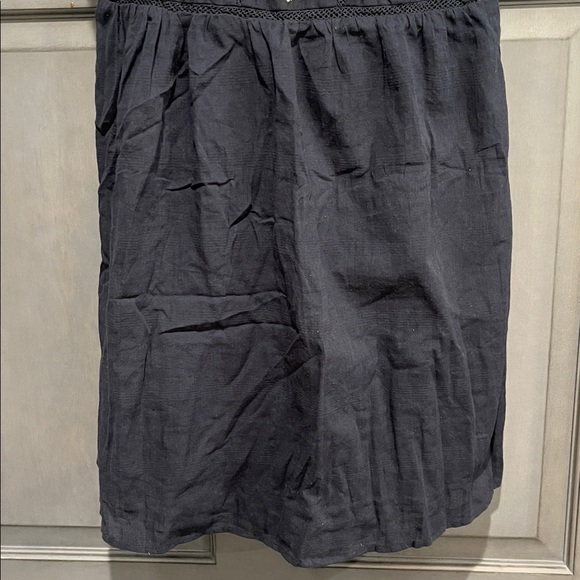 Miss Me Navy Boho Embroidered Ruffle Strap Mini Dress‎ Women's Small Lined Rayon - Picture 3 of 6